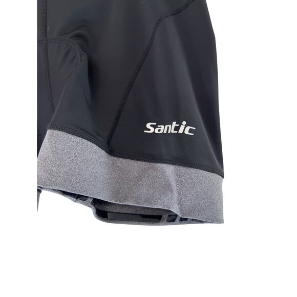 Santic Women's Cycling Shorts Black Pull On Stretch Workout Gym Active Medium - Picture 6 of 9